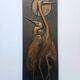 Rare Wall Wood Relief Sculpture of Herons, 1960s