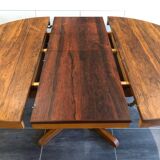 Vintage Scandinavian Baumann style extendable table in Rosewood 1970s