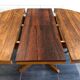 Vintage Scandinavian Baumann style extendable table in Rosewood 1970s