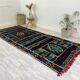 Handmade wool Berber rug 345 X 110 CM