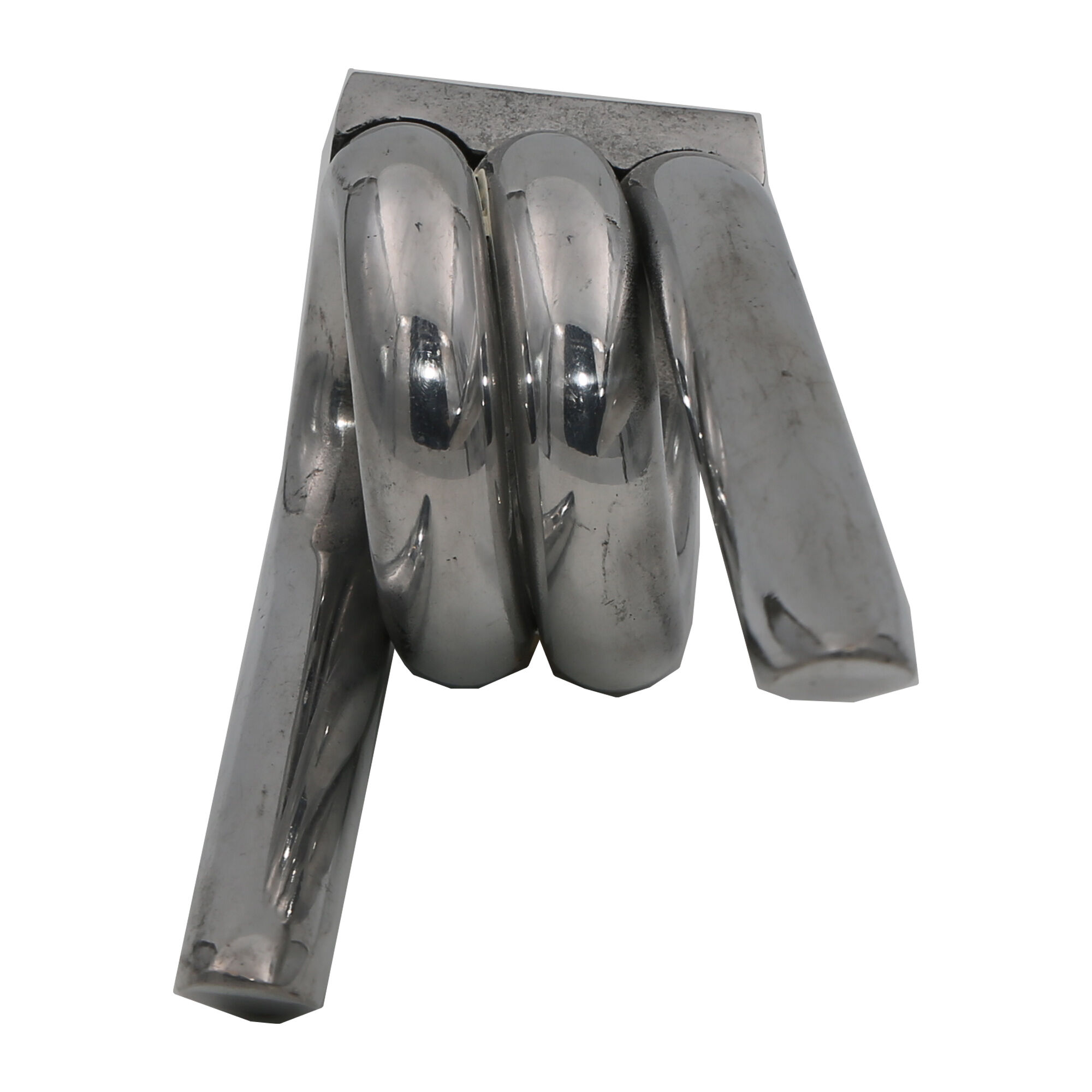 Vintage Chrome Barbed Wire Coathanger