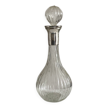 Carafe à décanter en cristal vintage 1970's