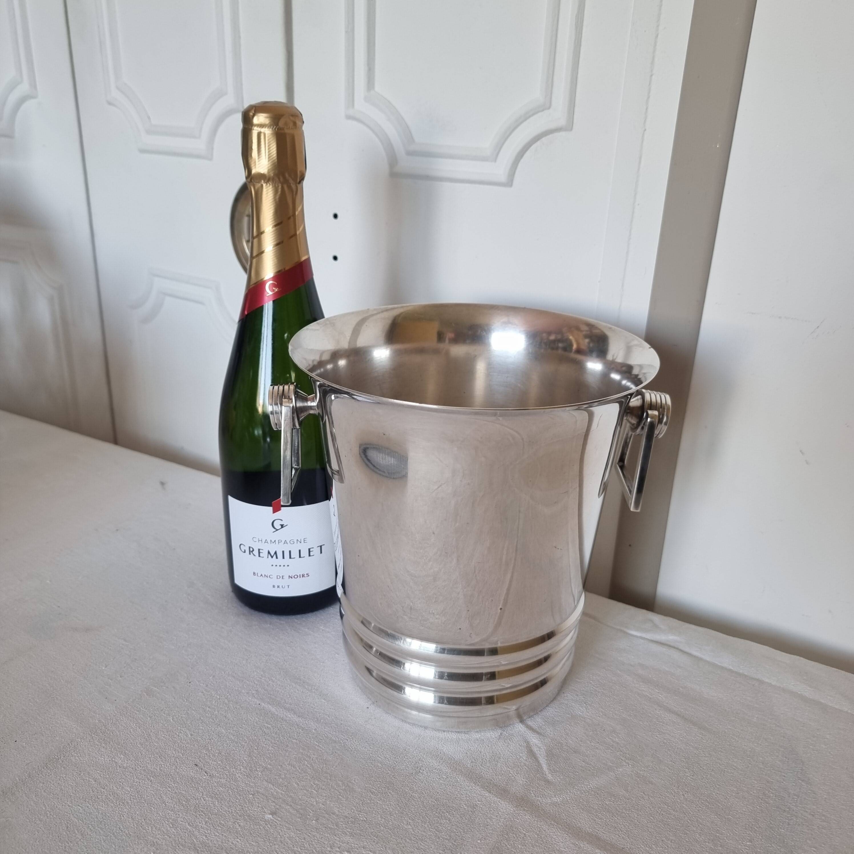 Art Deco silver-plated champagne bucket from Argit Paris, 19th century