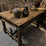 19th century desk in natural solid walnut.