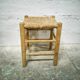 Wood & straw stool