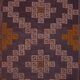 Vintage Turkish kilim handwoven 136x204 cm