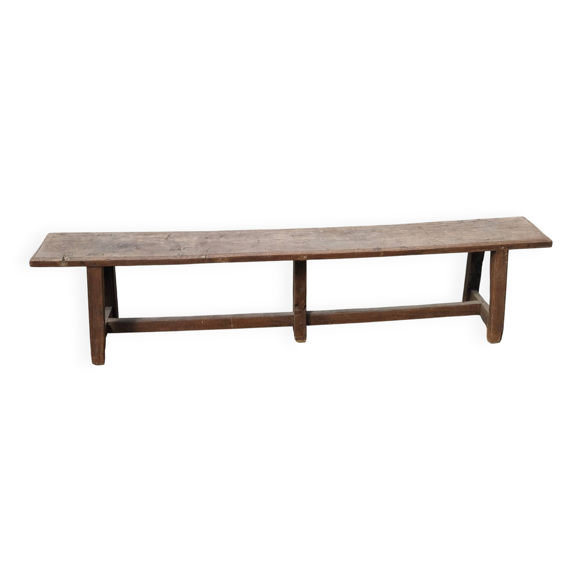 Rustic wooden bench