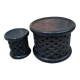 Bamileké African Coffee Table And Stool