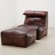 Early Bambole Lounge Chair + Ottoman by Mario Bellini for C&B Italia 1972