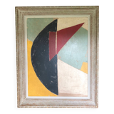 Peinture abstraite sur panneau