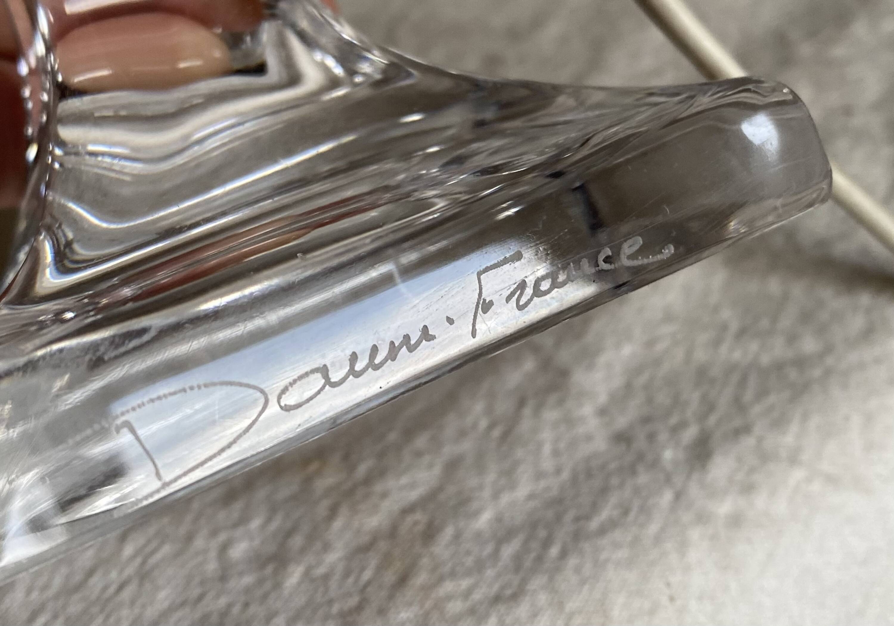 DAUM crystal lamp vintage 1960