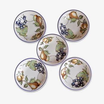 5 assiettes creuses botanique Saint George Andina