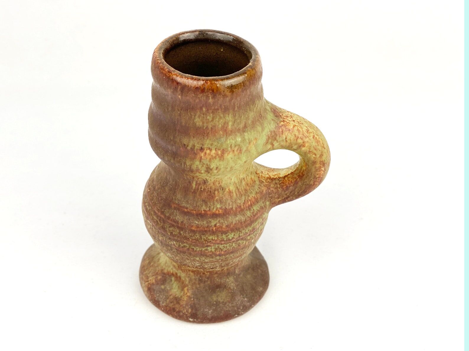 Vase en céramique vintage de Vest van Woerden poterie hollandaise