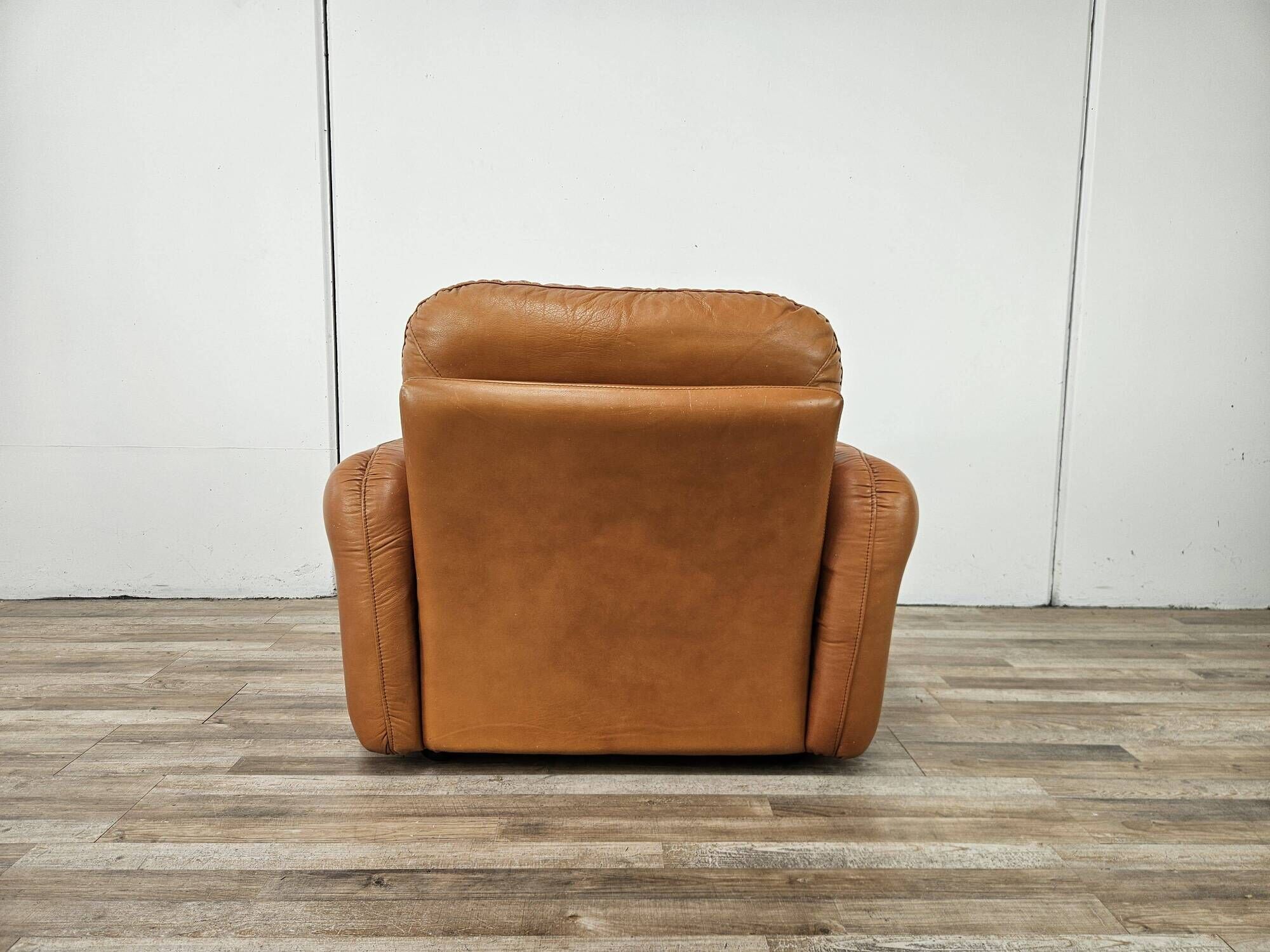 "Piumotto" leather armchair by Arrigo Arrigoni for Busnelli, 1970