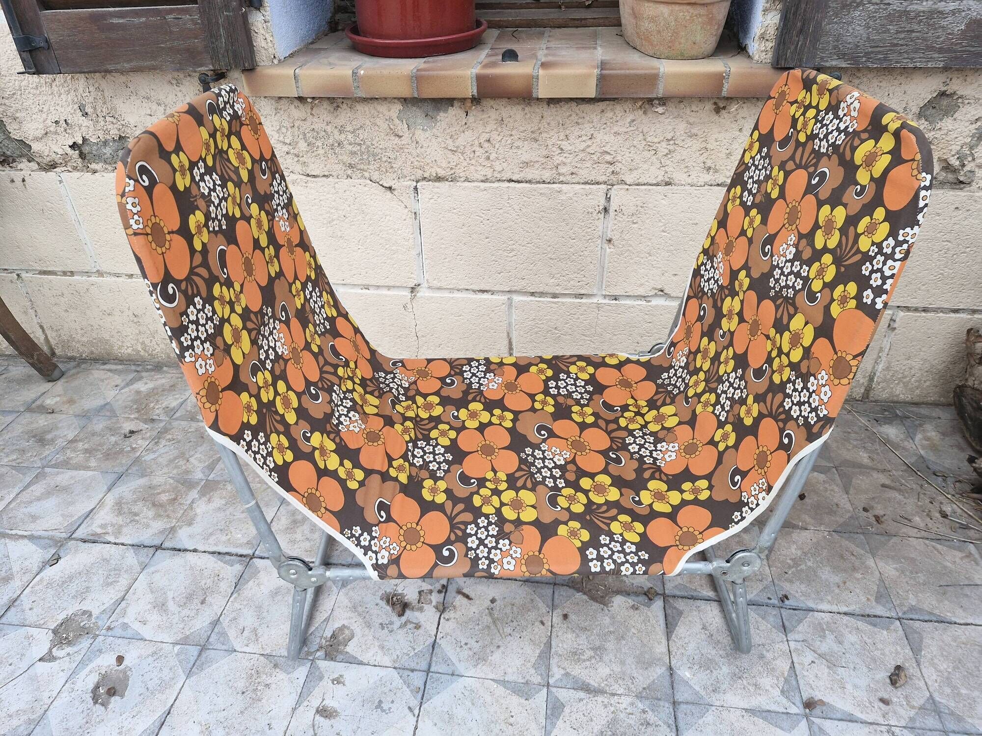 Folding chaise longue - Vintage from the 70s "K Kettler Made in West Germany"