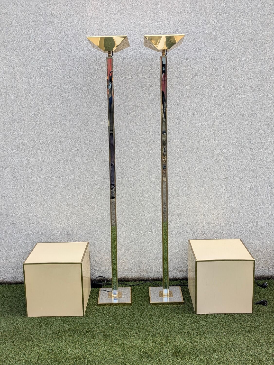 Paire de lampadaires vintage Kott Paris
