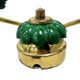 Preciosa double wall lamp | czechoslovakia 1980s | malachite glass | brass