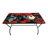 Vintage JG Picard ceramic coffee table