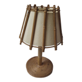 Vintage wicker lamp