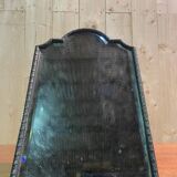 Table mirror to place in silver metal