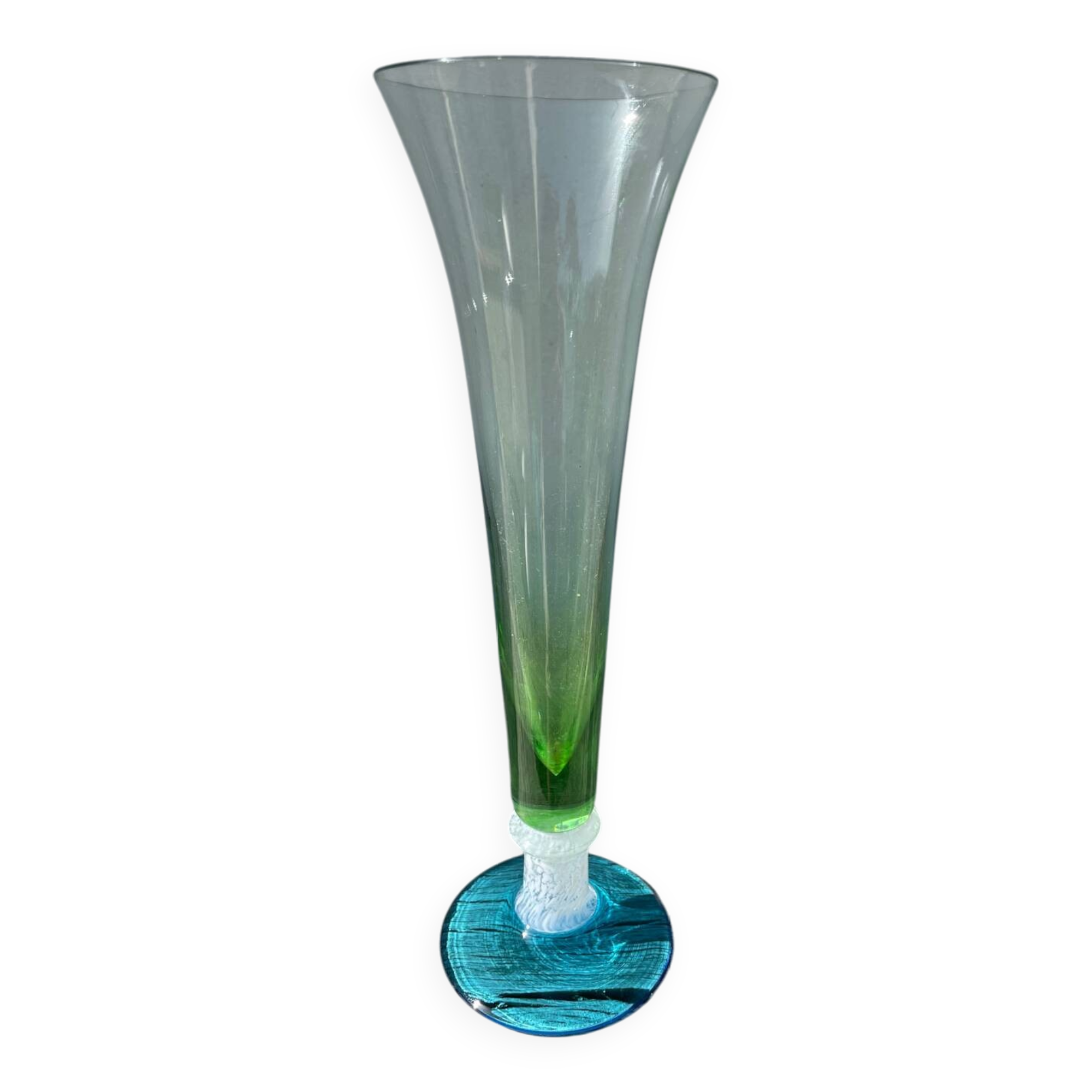 Multicolored Clichy glass vase