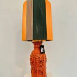 Large Vintage Fat Lava Vase Table Lamp by Carstens Tönnieshof - WGP