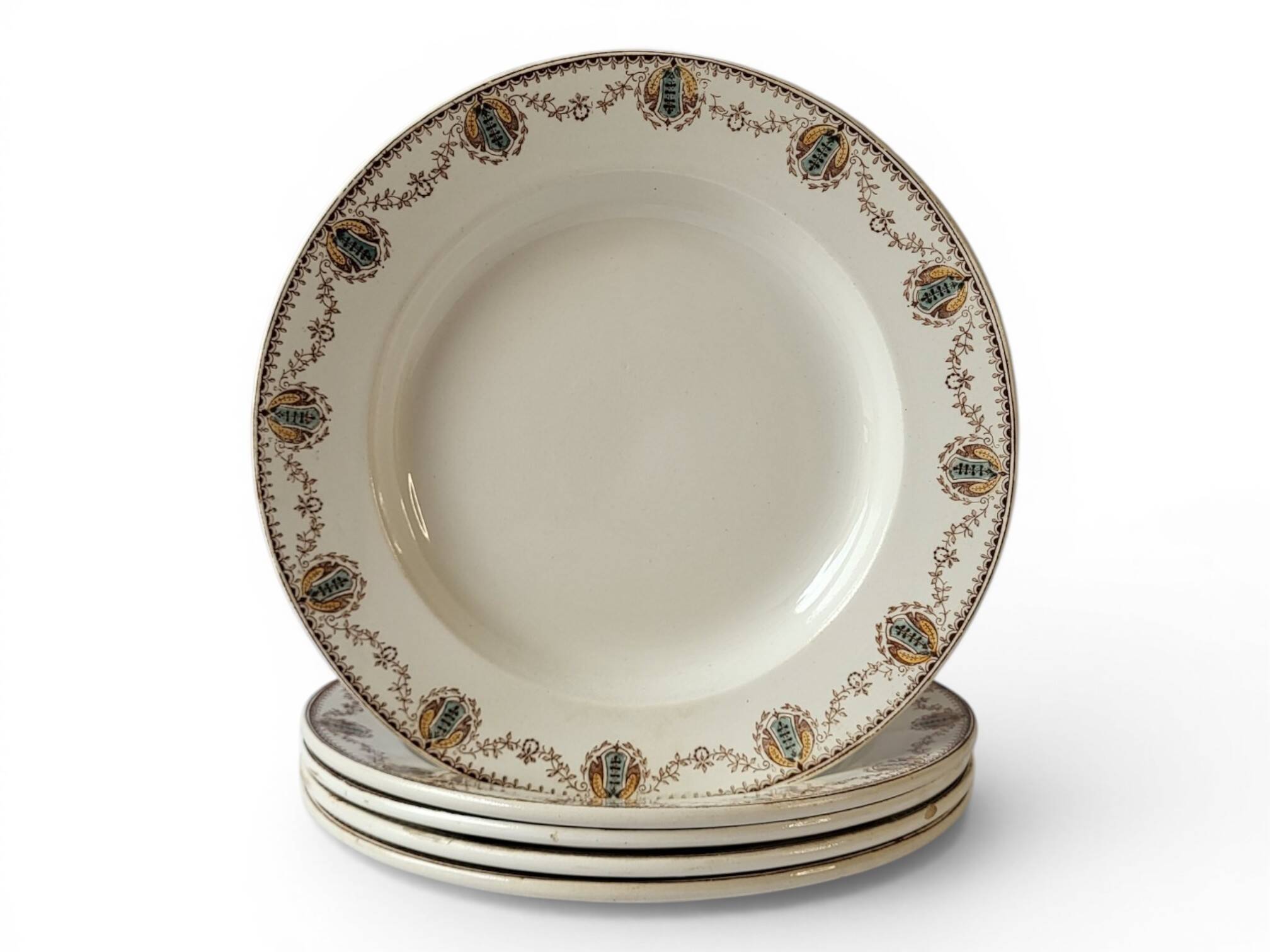 5 deep plates Léon Graves Clairefontaine