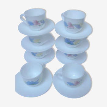 8 Arcopal espresso cups