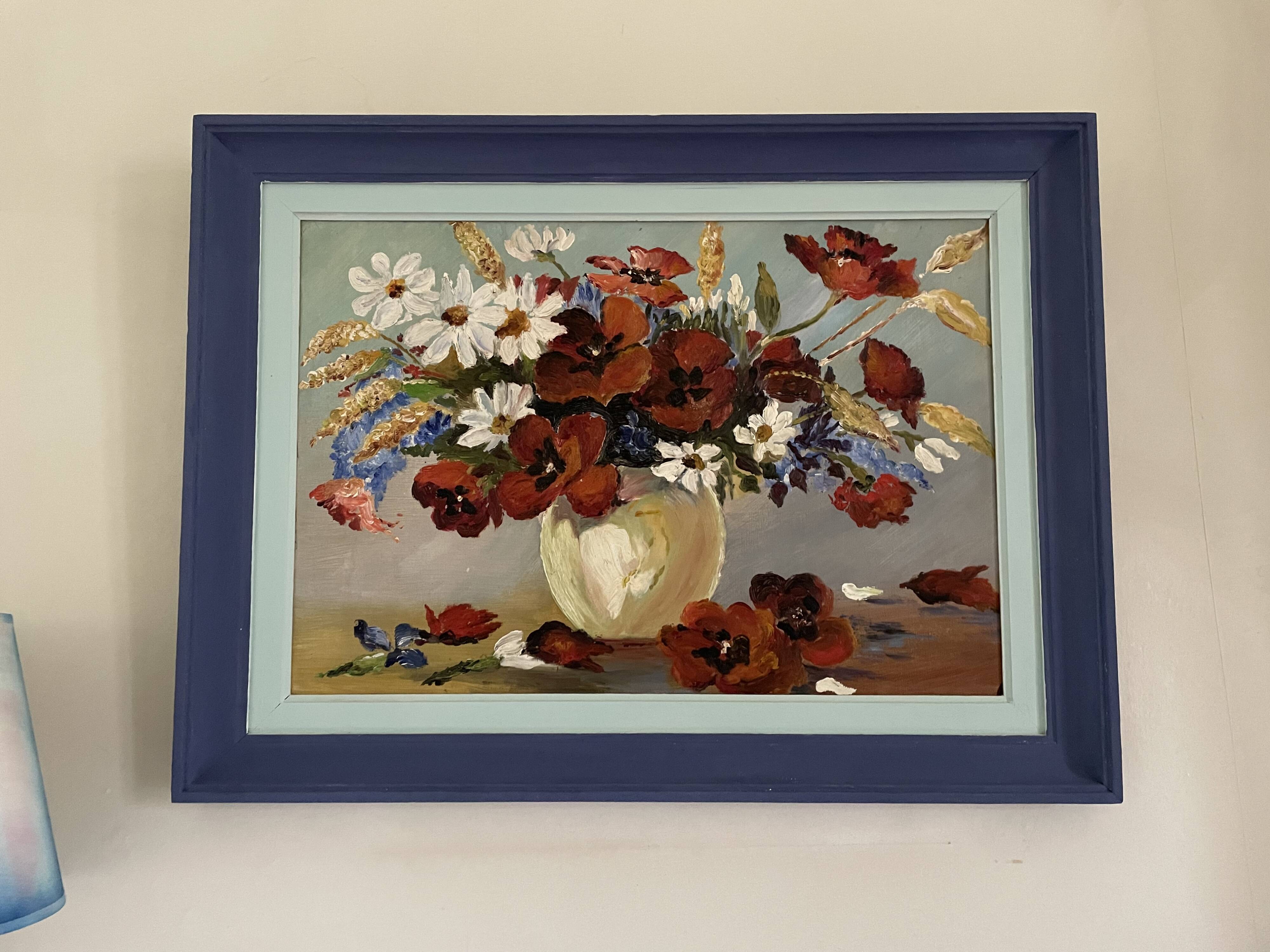 Old bouquet painting