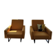 Pair of Rebé armchairs by Jean Caillette for Steiner