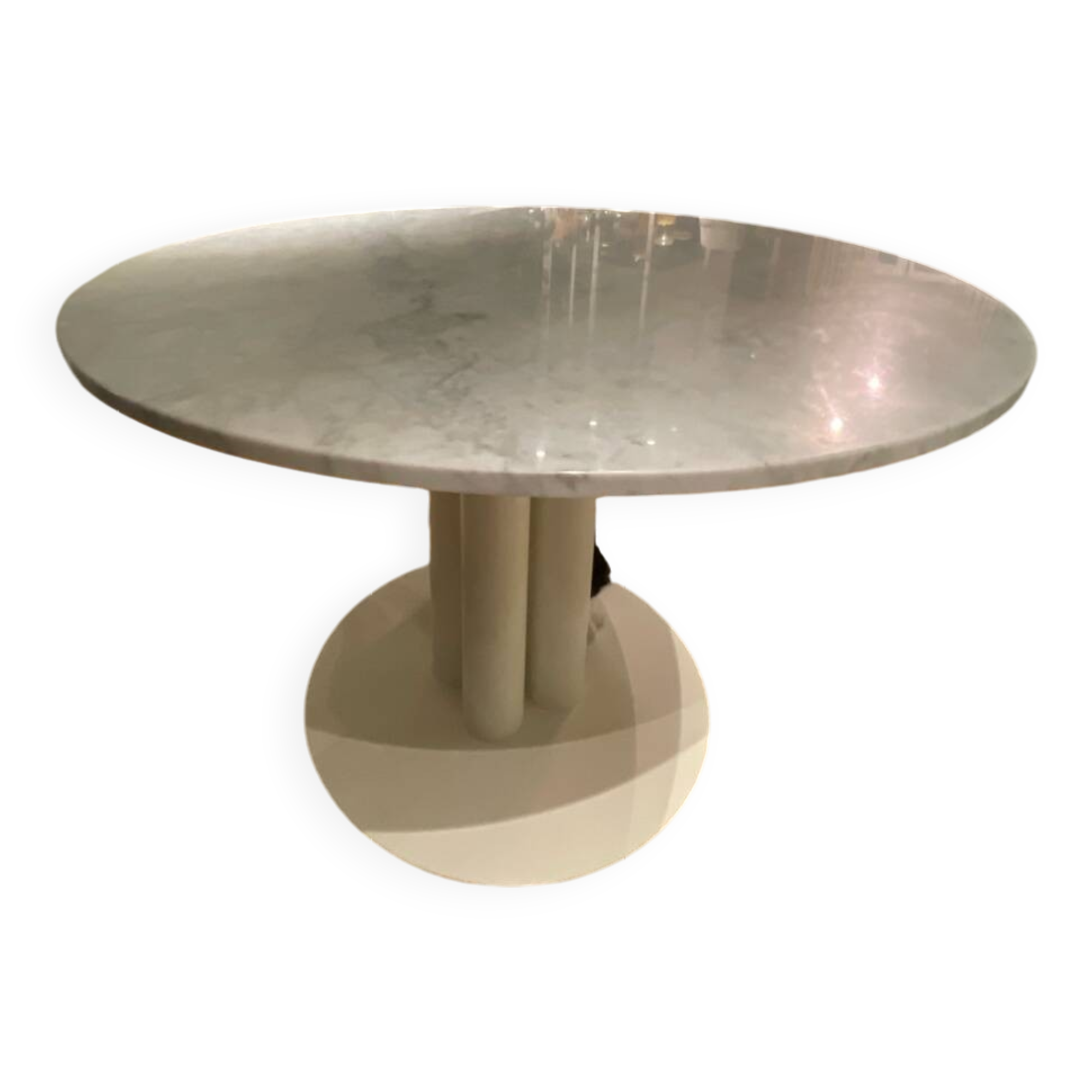 Arflex Carrara white marble dining table