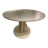 Table à manger en marbre blanc Carrara de Arflex