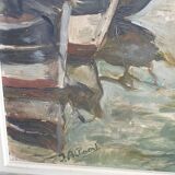 Peinture à l'huile sur panneau XXème