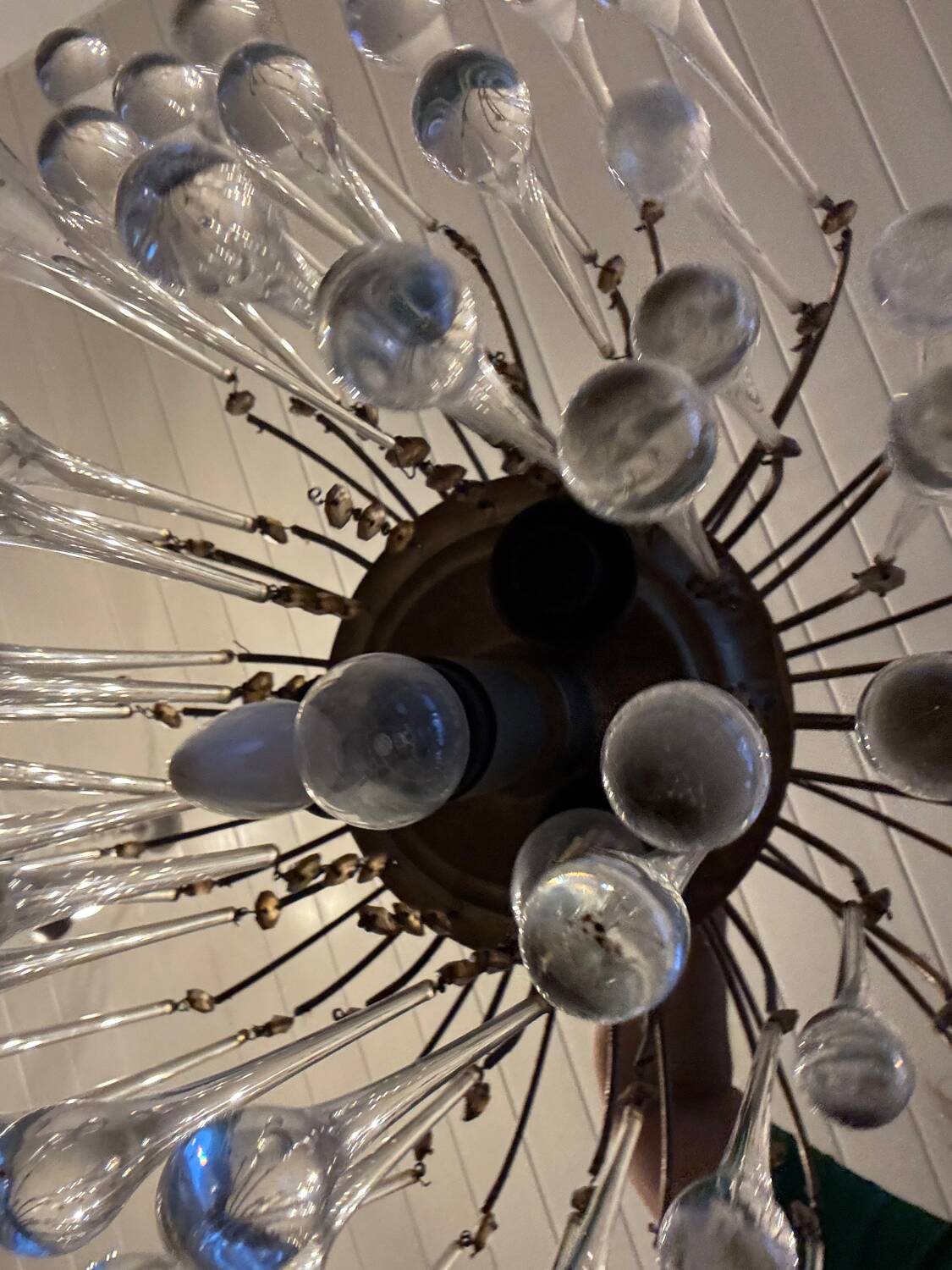 Lustres gouttes en verre de Murano