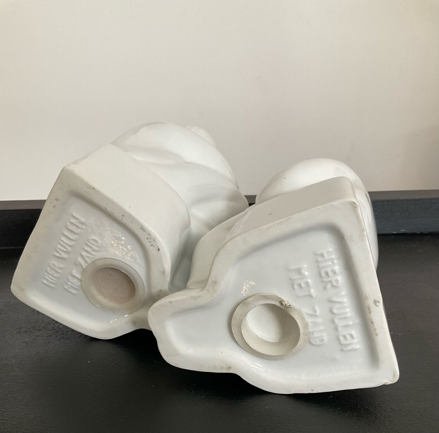 Pair of vintage ceramic bookends 70s-80s