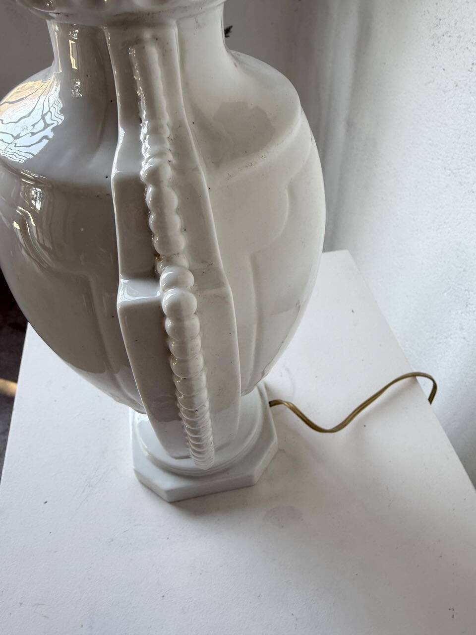 1940s ceramic lamp base