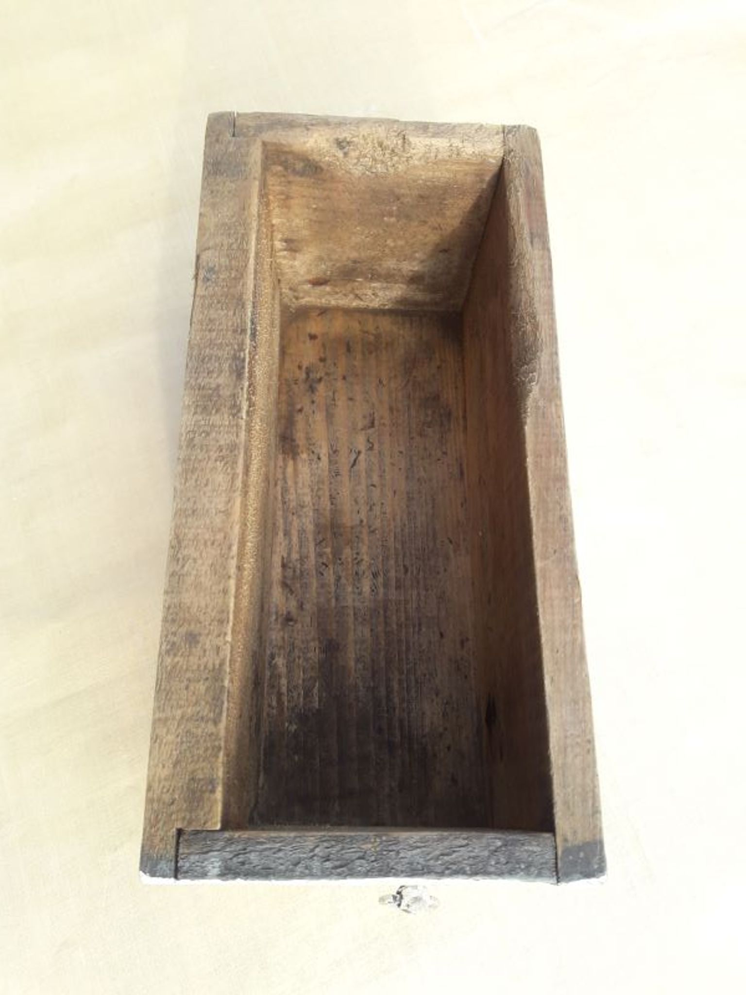 old wooden workshop drawer
