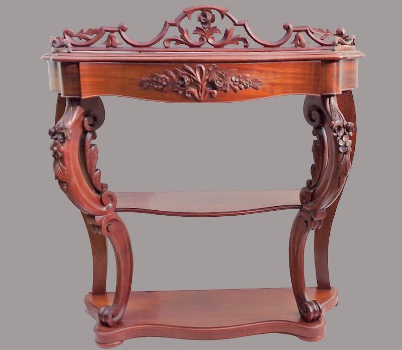 Mahogany console
