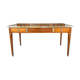Directoire style flat desk in cherry wood