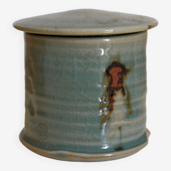 Japanese ceramic raku pot or tea box