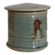 Japanese ceramic raku pot or tea box