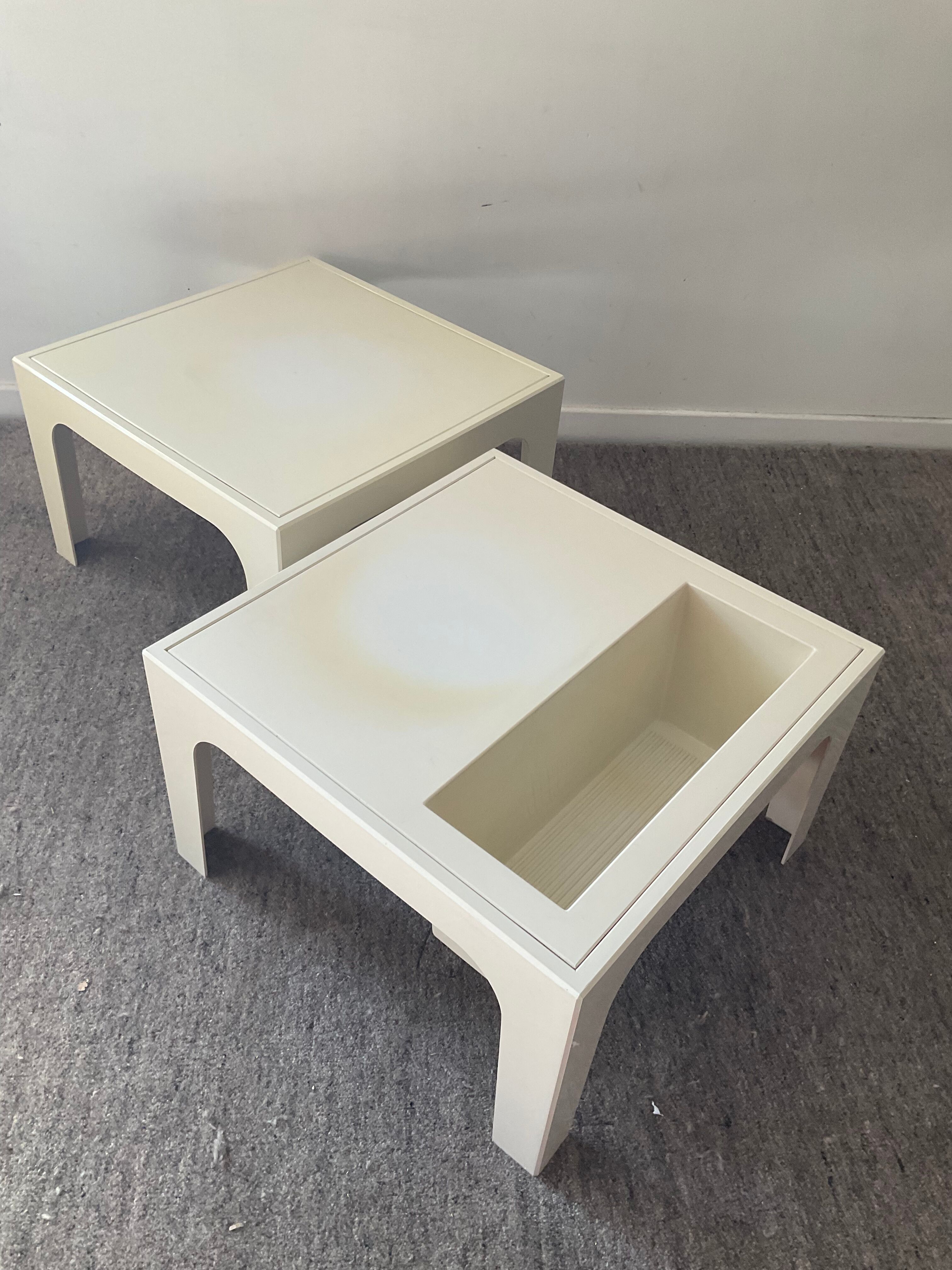 Pair of side tables from the 70s