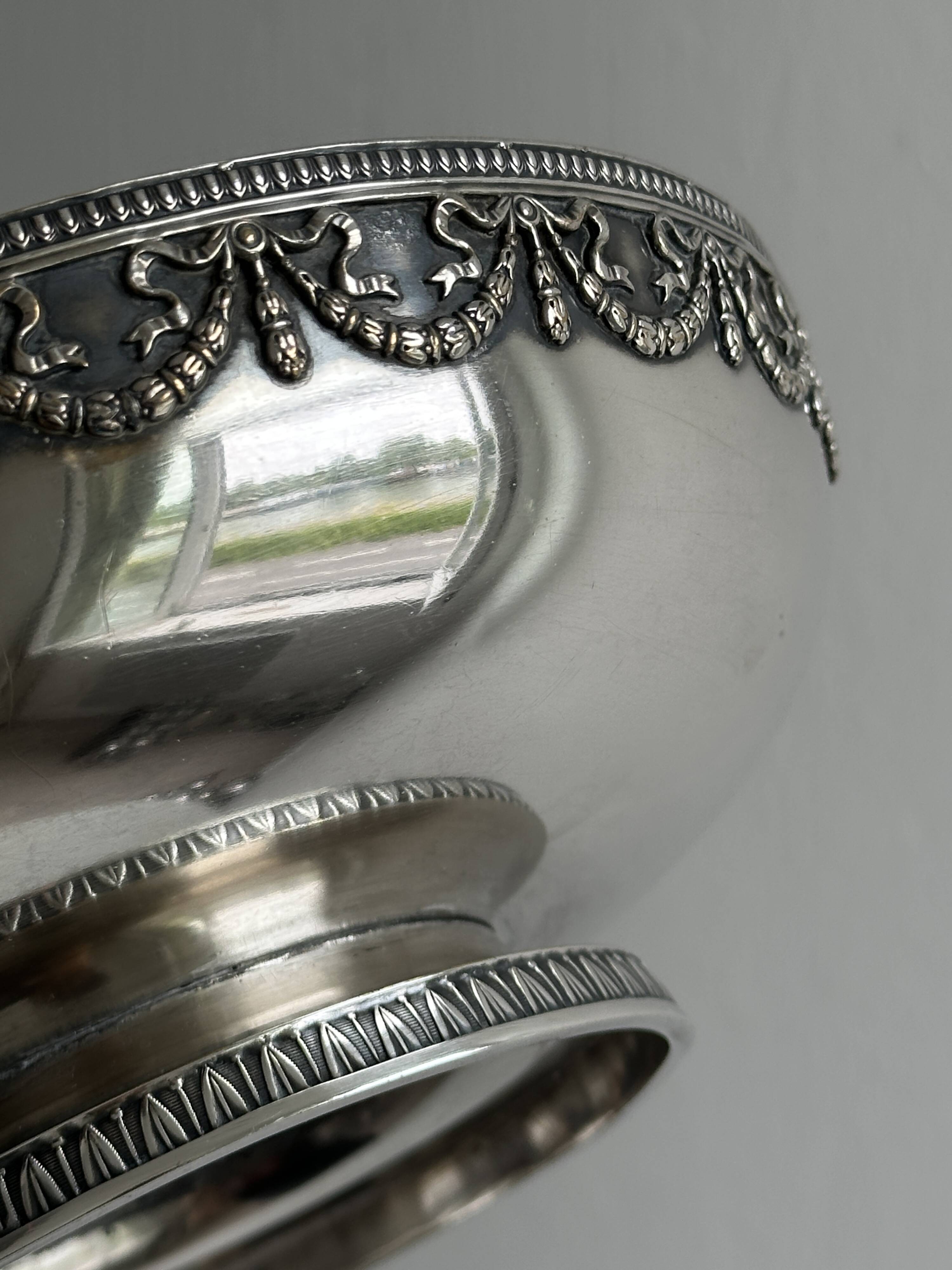 Silver-plated metal cup