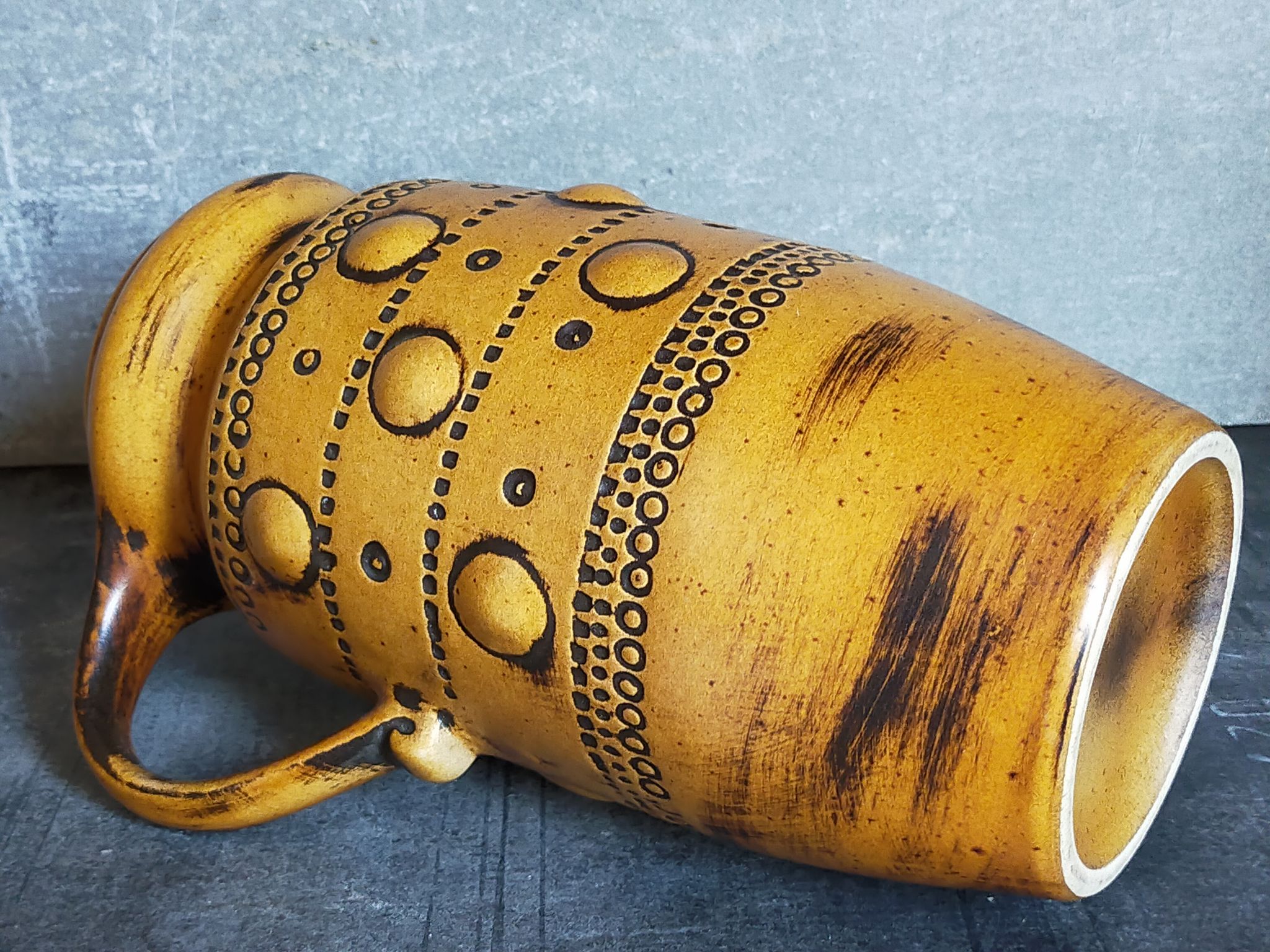 Vintage French ceramic vase 50s