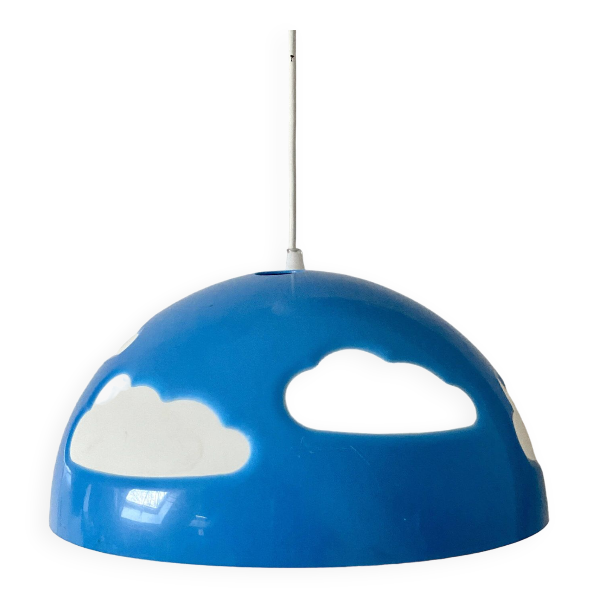 Vintage ikea Skojig blue pendant light