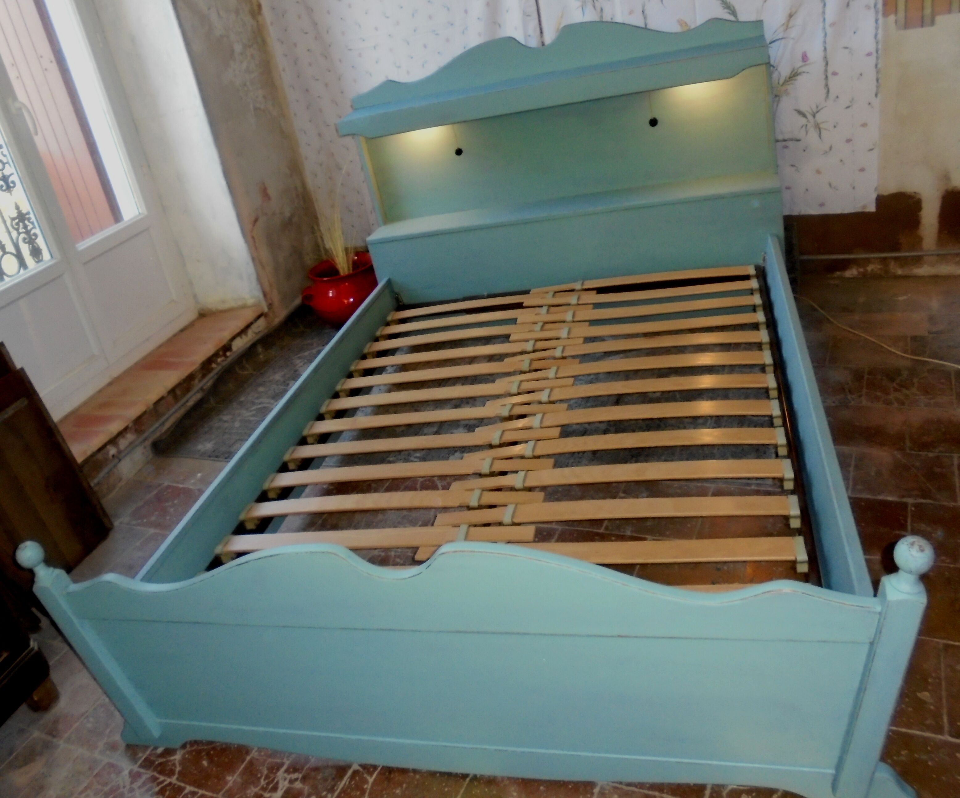 Restyled wooden bed