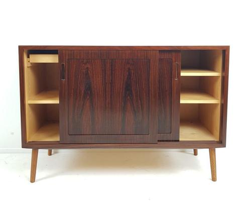 Danish vintage furniture with rosewood sliding doors Hundevad