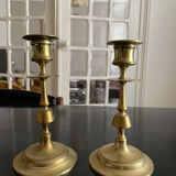 Vintage brass candle holders