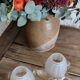 Duo d'abat-jour tulipe art déco