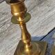 Pair of English golden candle holders